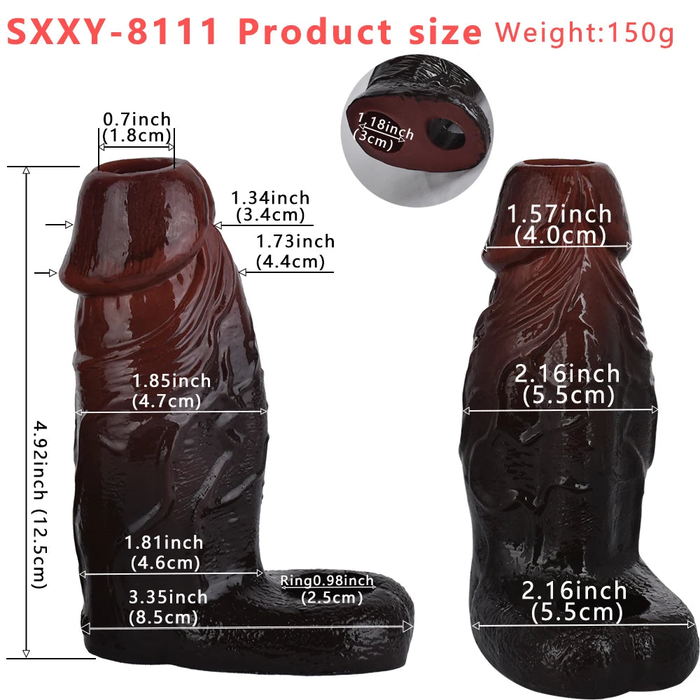 Realistic Penis Sleeve Extender - AD002