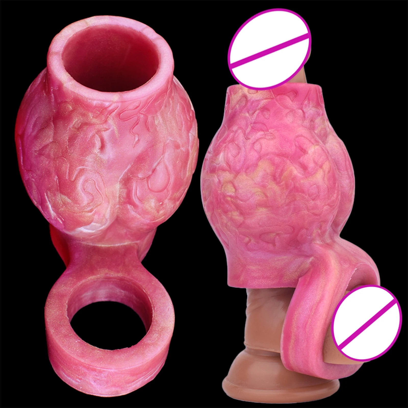 Silicone Cock Ring and Penis Extender - AD003