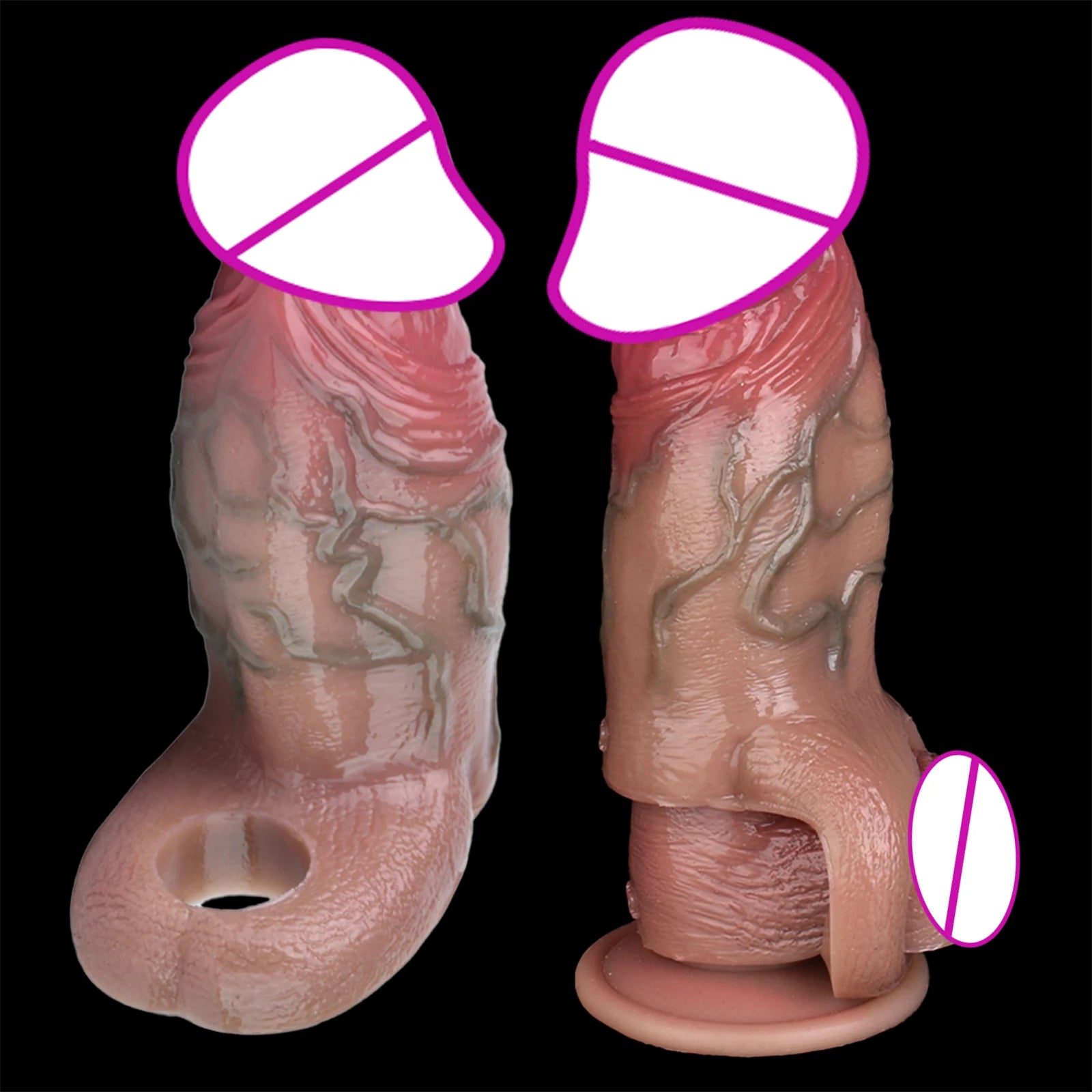 Realistic Penis Sleeve Extender - AD002