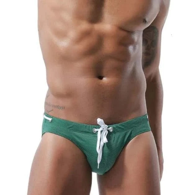 Men's Bold Bowtie Swim Briefs - YK045 - YDressup
