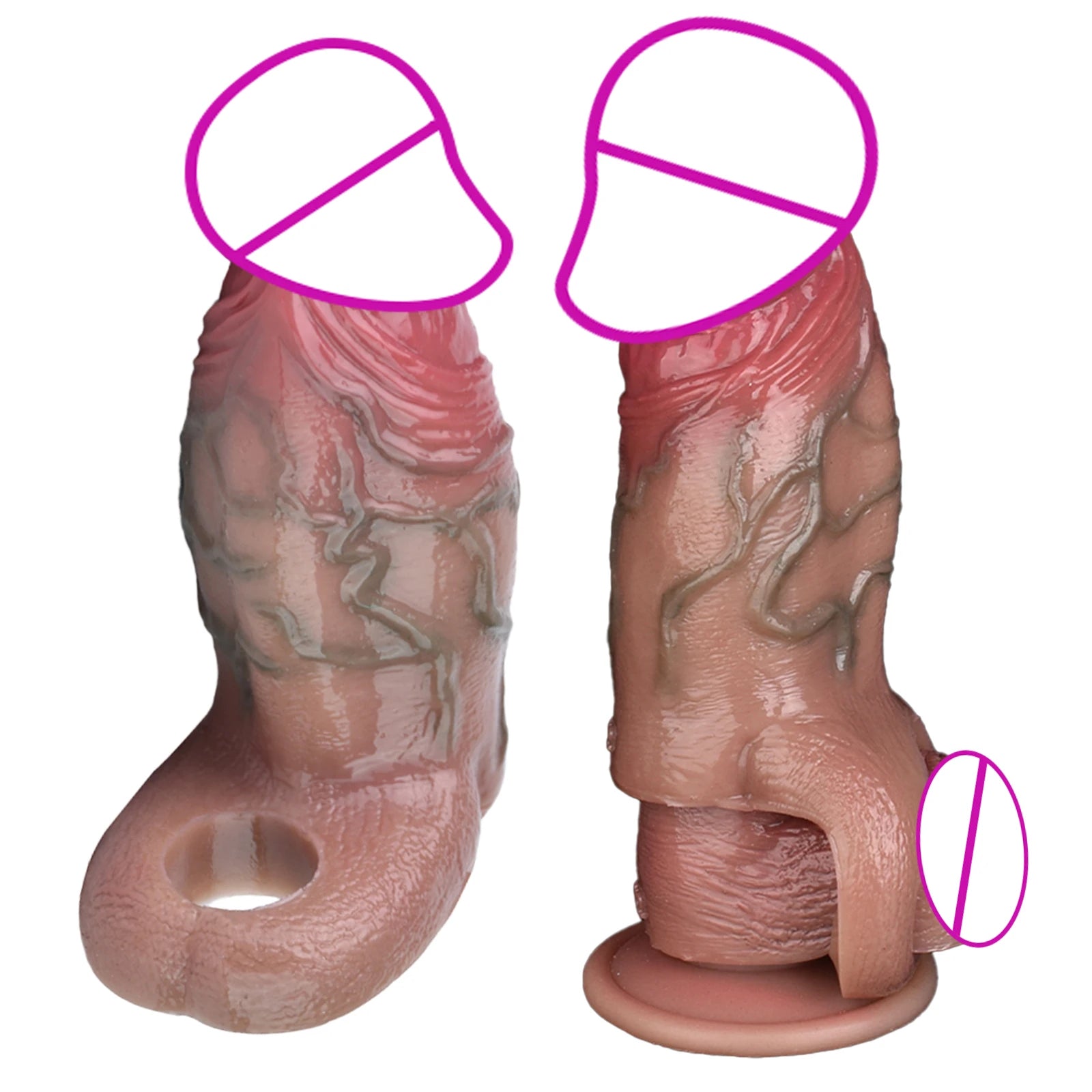 Realistic Penis Sleeve Extender - AD002