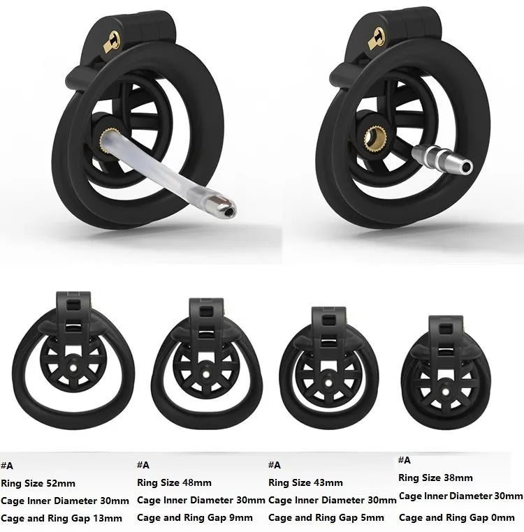 3d Cobra Smallest Chastity Cage with Catheter - YJS011