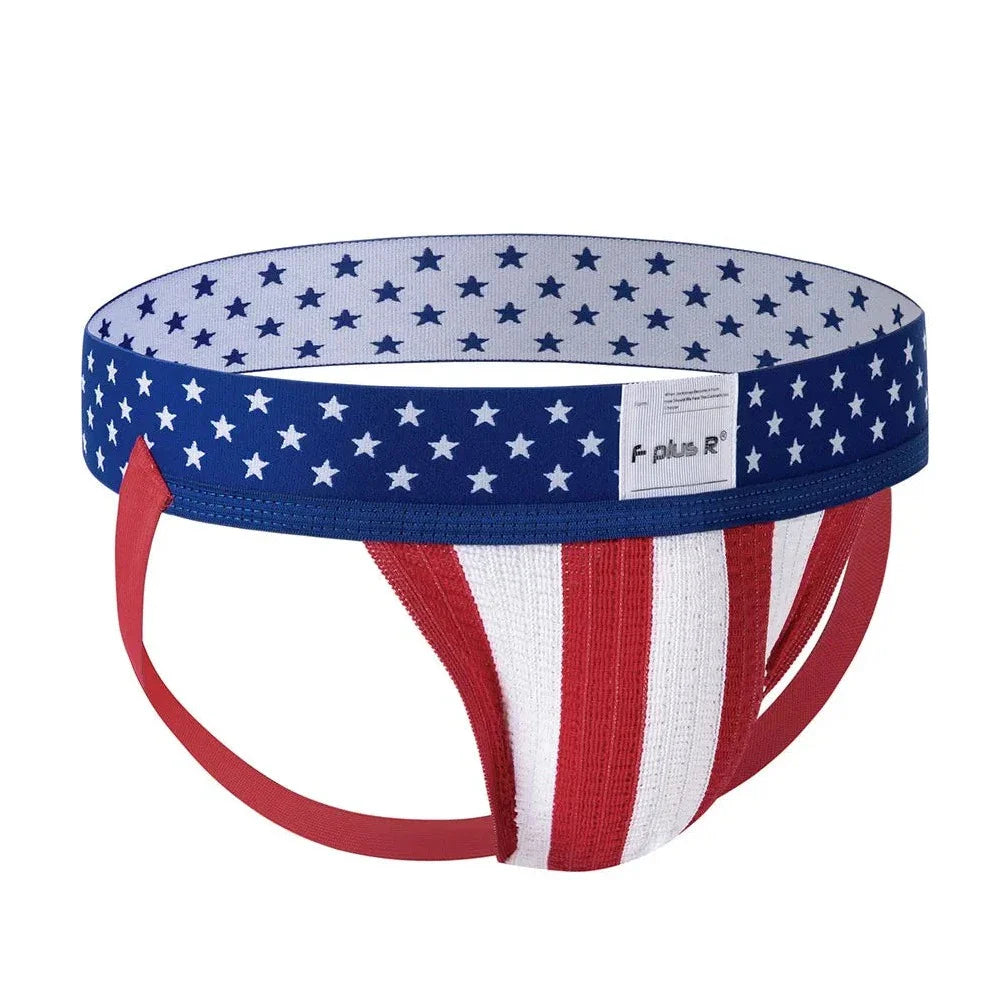 USA Flag Jockstrap – Sexy Patriotic Men’s Underwear - HDZ029 - YDressup