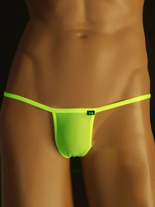 Men's Sexy Low Rise Translucent Thong - DZK044 - YDressup