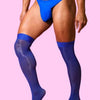 Knee High Nylon Stockings - Black - WZ009