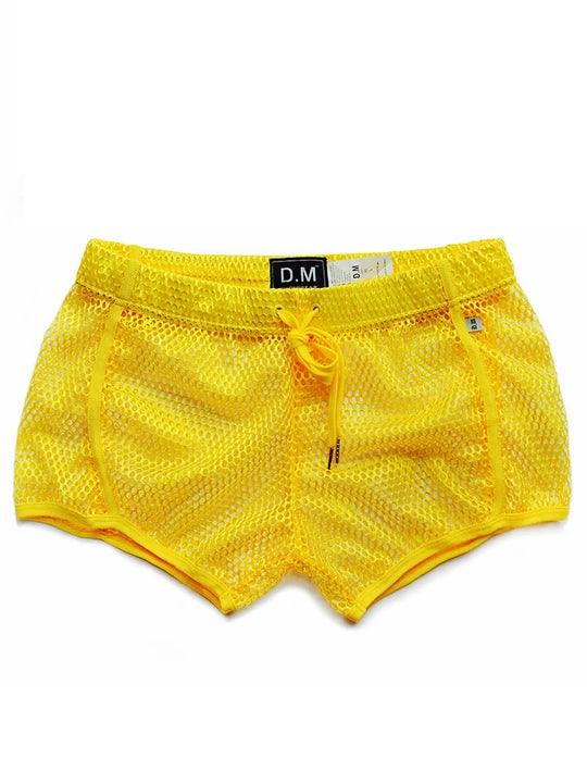 D.M Sexy Mesh Breathable Home Boxer Shorts - PJK008 - YDressup