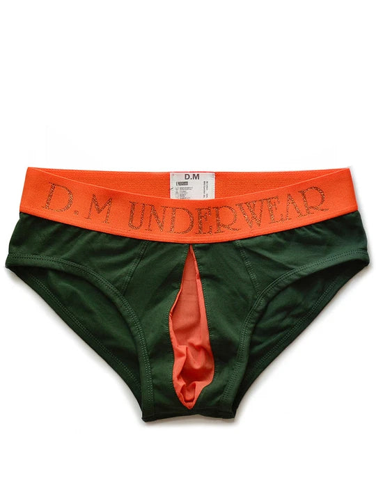 D.M Sheer Mesh Open Briefs - SJK029 - YDressup