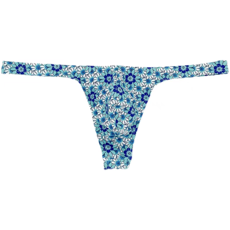 Men's Triangle Sexy Low-Rise Seamless Thong Swimwear - YK060 - YDressup