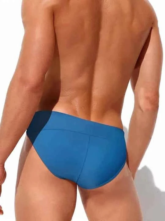 Men's Single Side Tether Low Rise Swim Briefs - YK035 - YDressup