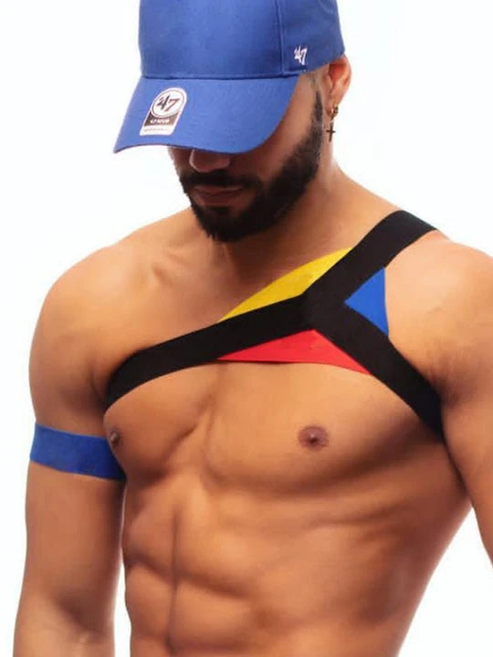 Men's Stage Rainbow Shoulder Chest Strap - YNY150