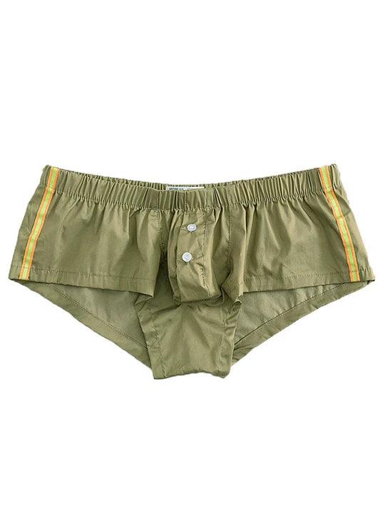 Men's Cotton Home Boxer Briefs - PJK015 - YDressup