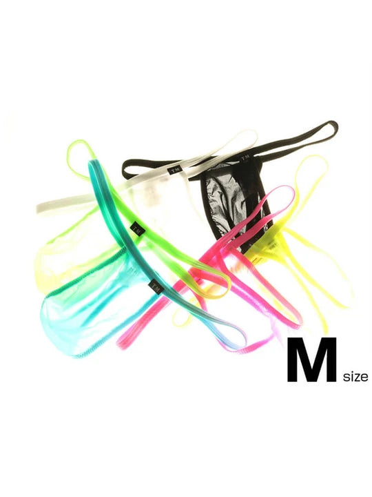 Men's Sexy Low Rise Translucent Thong - DZK044 - YDressup