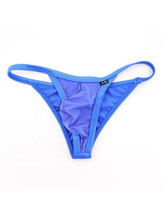 Men's Pouch Breathable Nylon Thongs - SJK055