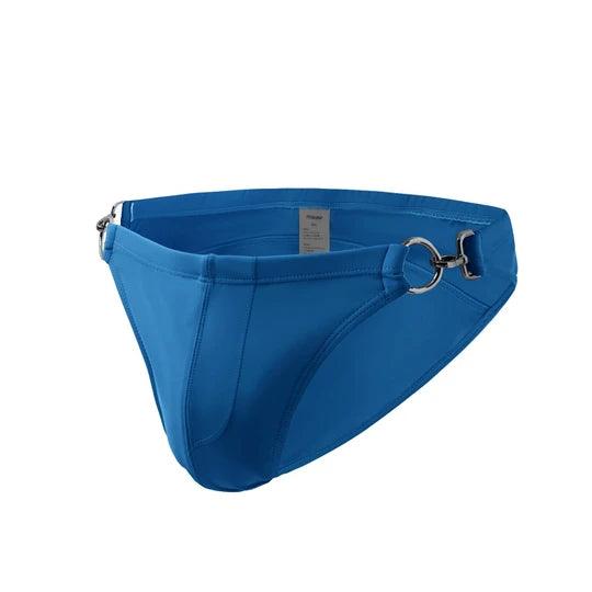 Men's Low Rise Metal Buckle Swim Bikini - YK001 - YDressup