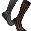 Striped Print Solid Color Middle Tube Stockings - WZ007