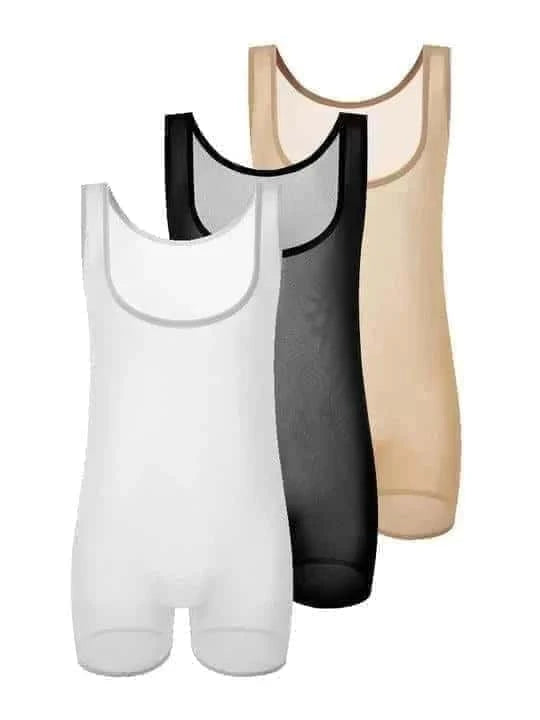 Men's Mesh Elastic Bodysuit - LTY018 - YDressup