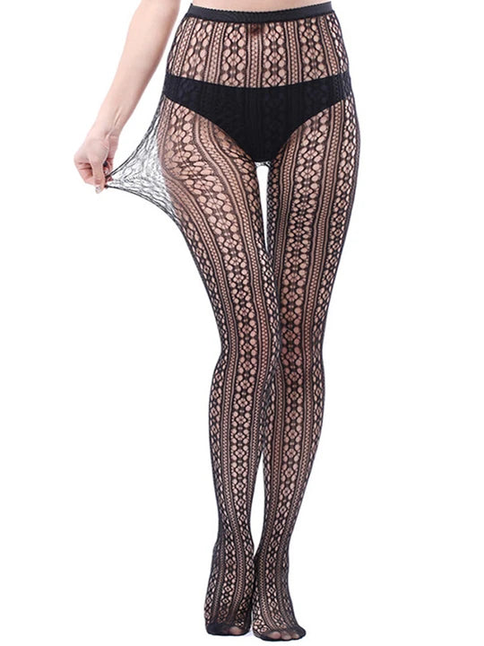 Vertical Cutout Pantyhose - CW018 - YDressup