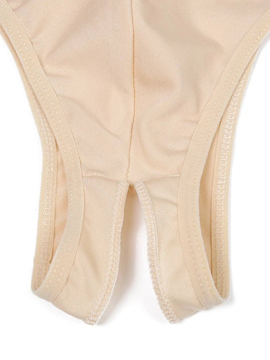 Men's Sexy Sleeveless Elastic Back Open Bodysuit - LTY040 - YDressup