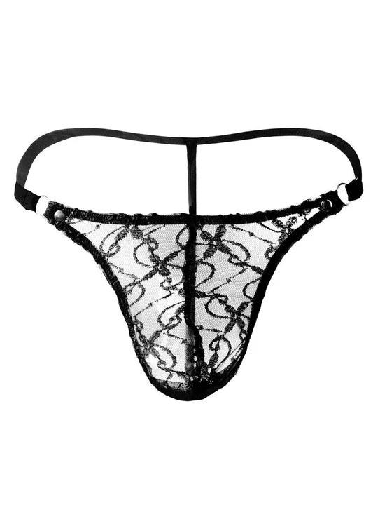 Men's Transparent Mesh Thong - GZK015 - YDressup