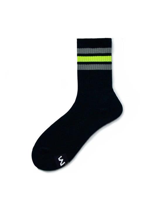 D.M Rainbow Striped Sports Cotton Socks - WZ002