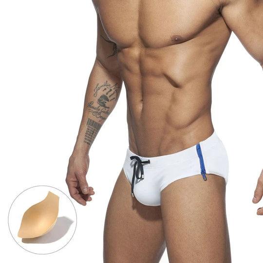 Men's Fashion Side Zip Swim Briefs - YK005 - YDressup