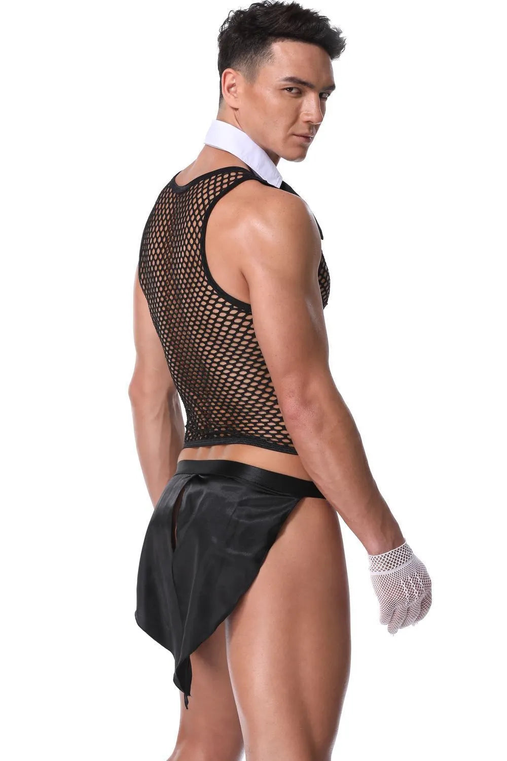 Men’s Erotic Waiter Cosplay Lingerie Set - ZF027 - YDressup