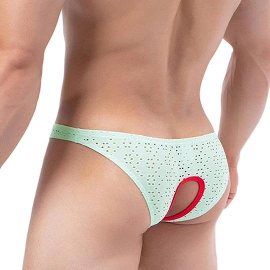 Peek-a-boo No Crotch Mesh Briefs - SJK033 - YDressup