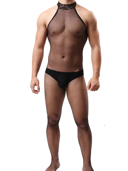 Men's Pullover Mesh Stockings - LTW018 - YDressup