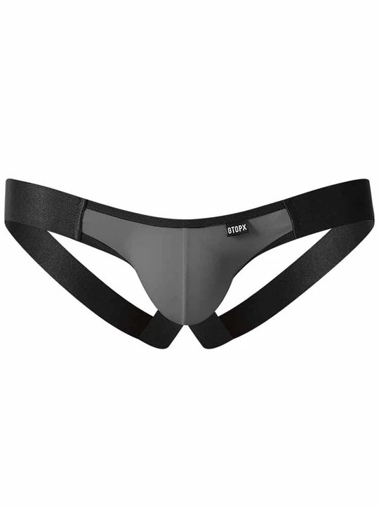Men's Colorblocked Ice Silk Jockstrap - HDZ008 - YDressup