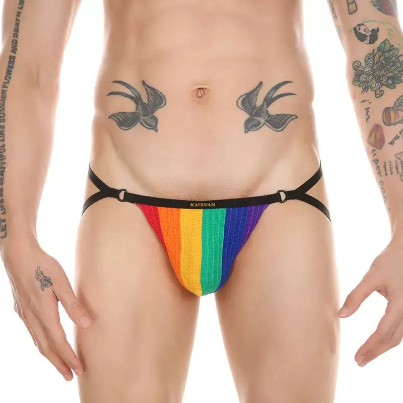 Men’s More Freedom Rainbow Pride Jockstrap - HDZ039