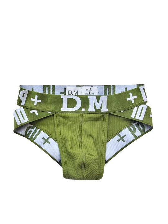 D.M Low Waist Sexy Men's High Briefs - SJK047