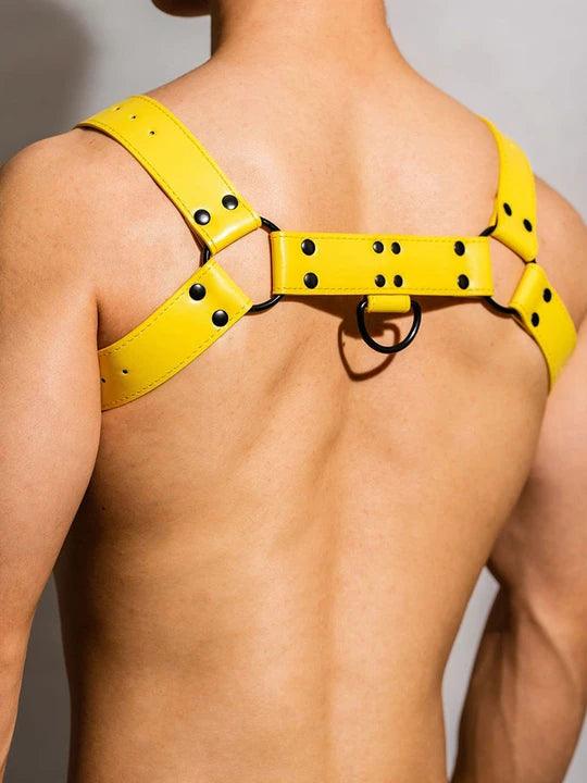 D.M Gorgeous Leather Adjustable Sexy Harness - KB014 - YDressup
