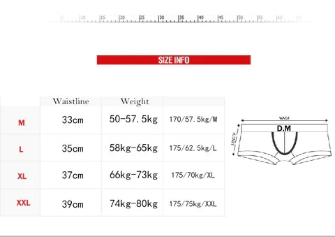 Men's Low-Rise One-Piece Boxer Shorts - LTY041 - YDressup
