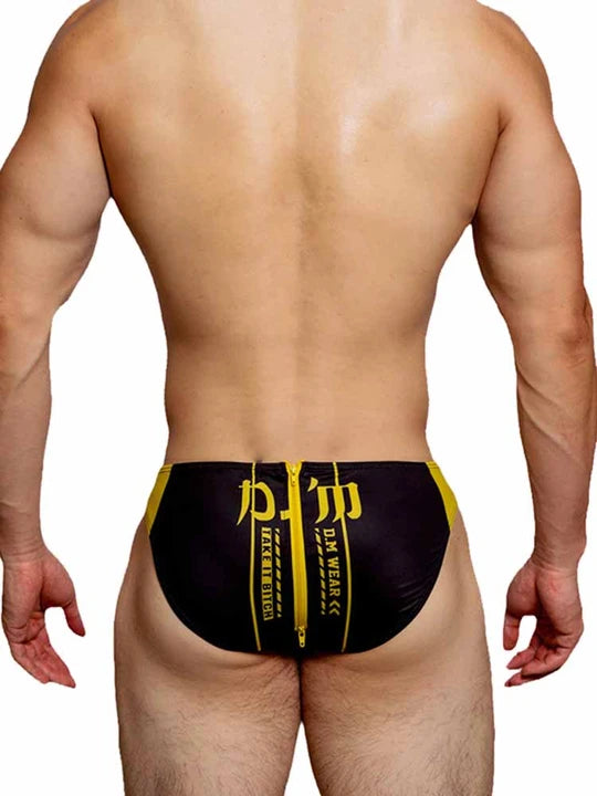 D.M Low Rise Sexy Zipper Briefs - SJK036