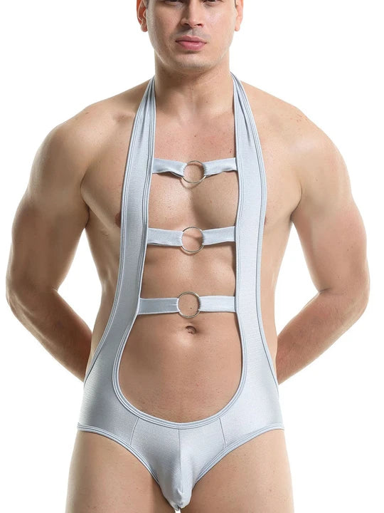 Men's Wrestling Backless Bodysuit - LTY004 - YDressup