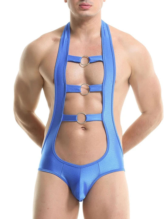 Men's Wrestling Backless Bodysuit - LTY004 - YDressup
