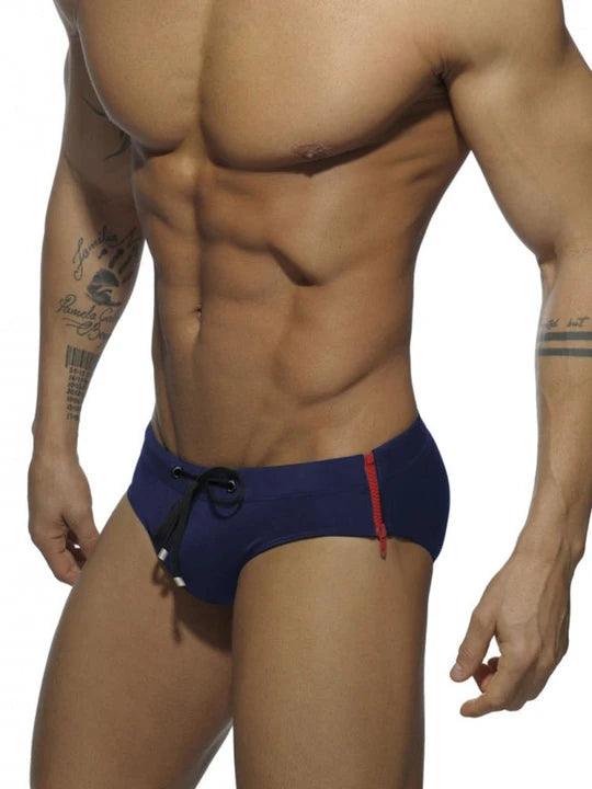Men's Fashion Side Zip Swim Briefs - YK005 - YDressup
