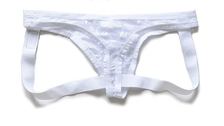 Men's Sexy Transparent Lace Thong - HDZ031 - YDressup