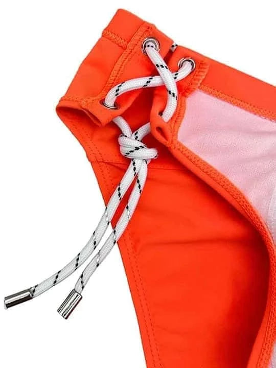 Men's Single Side Tether Low Rise Swim Briefs - YK035 - YDressup