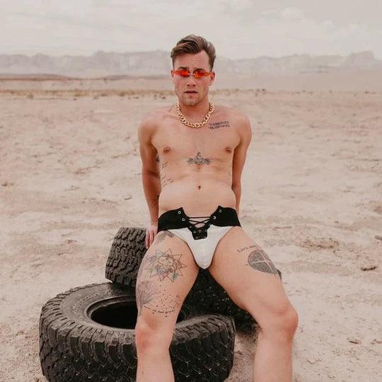 Lace-Up Camo Jockstrap - HDZ014