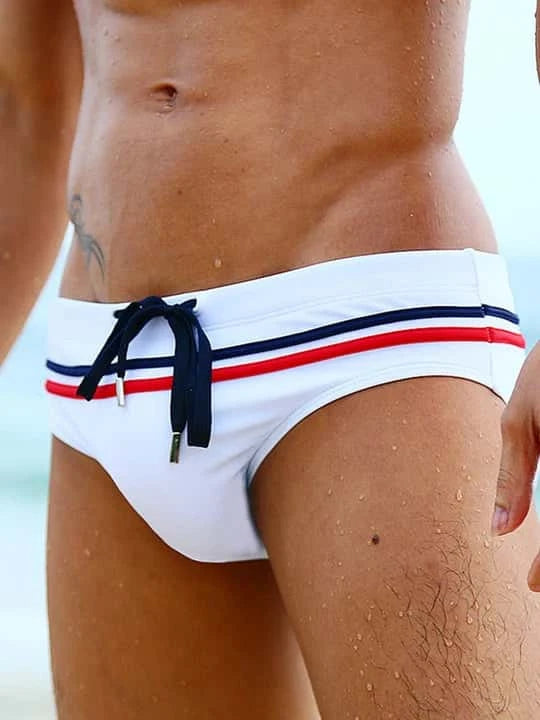 Men's Nylon Bikini Swim Briefs - YK025 - YDressup