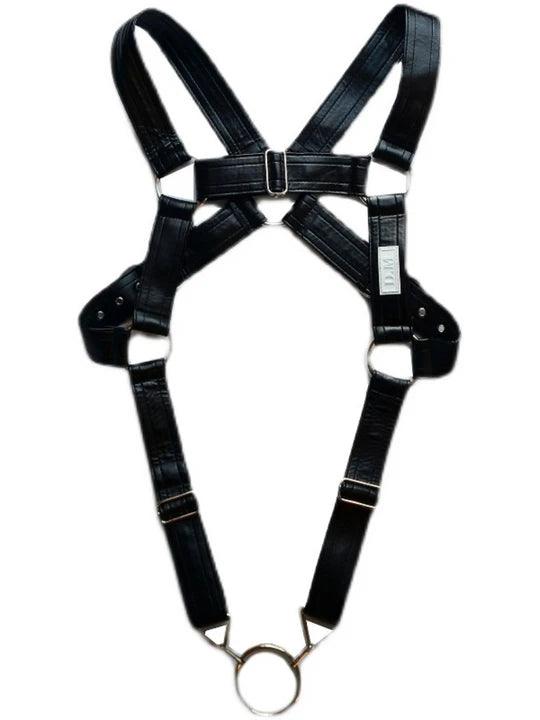 D.M Men's Sexy One-piece Leather Erotic Straps Harness Thong - KB027 - YDressup