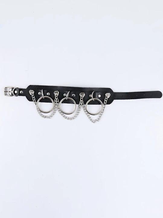 PU Leather Punk Chain Choker - KB040 - YDressup