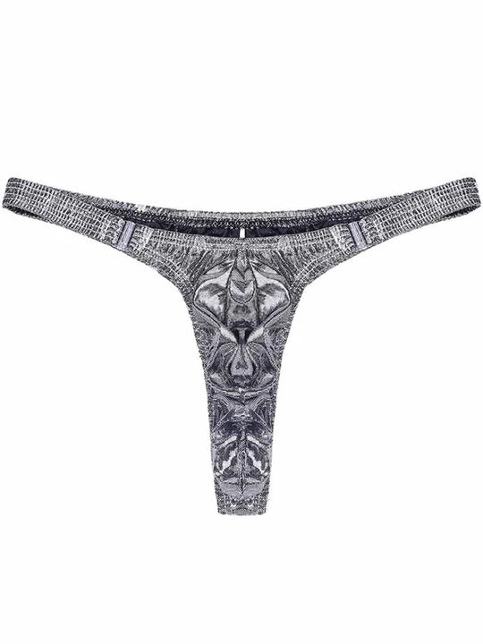 Men's Narrow Side Detachable Button Thong - DZK036