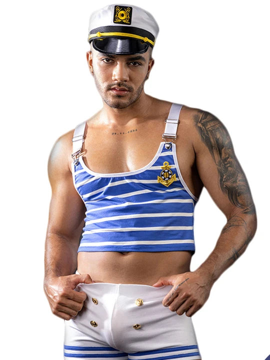 Men's Sexy Navy Uniform Performances Set - ZF009 - YDressup