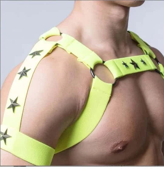 Fluorescent Glow In The Dark Elastic Harness - KB062