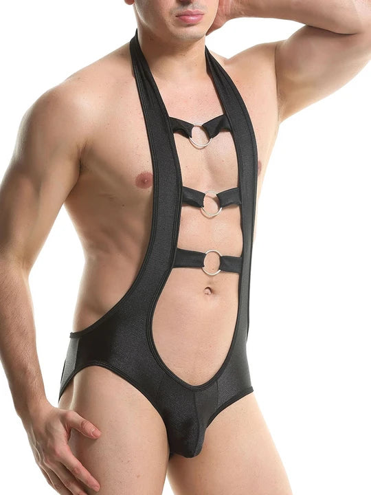 Men's Wrestling Backless Bodysuit - LTY004 - YDressup