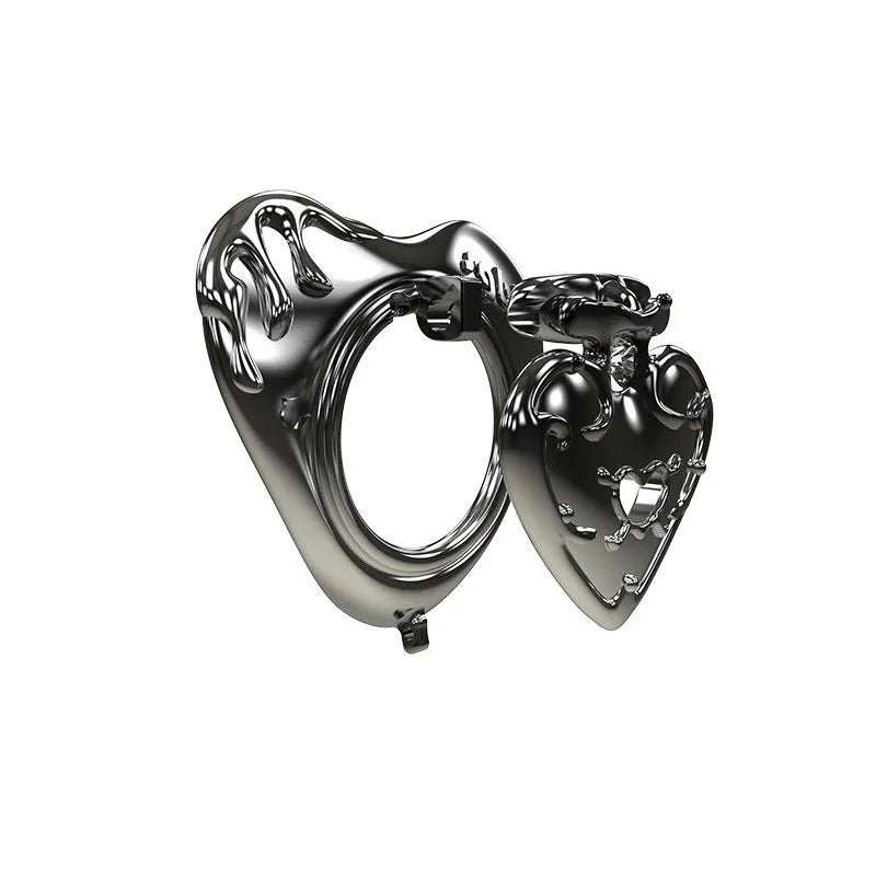 Sissy Spade Chastity Cage with Secure Lock Ring - YJS006