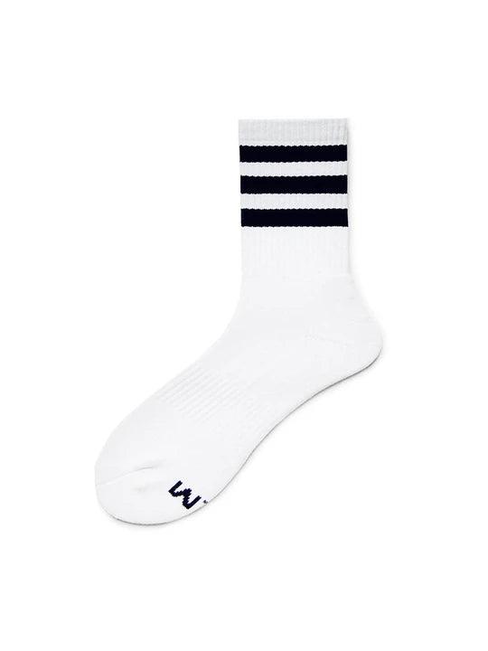 D.M Rainbow Striped Sports Cotton Socks - WZ002