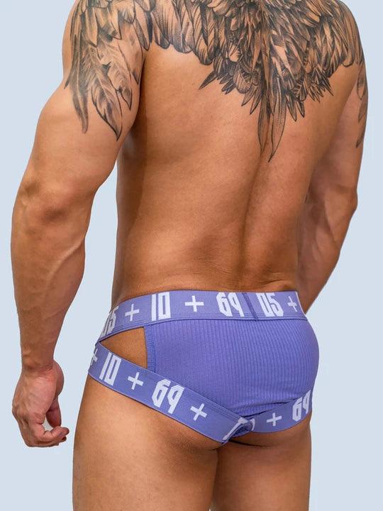 D.M Low Waist Sexy Men's High Briefs - SJK047
